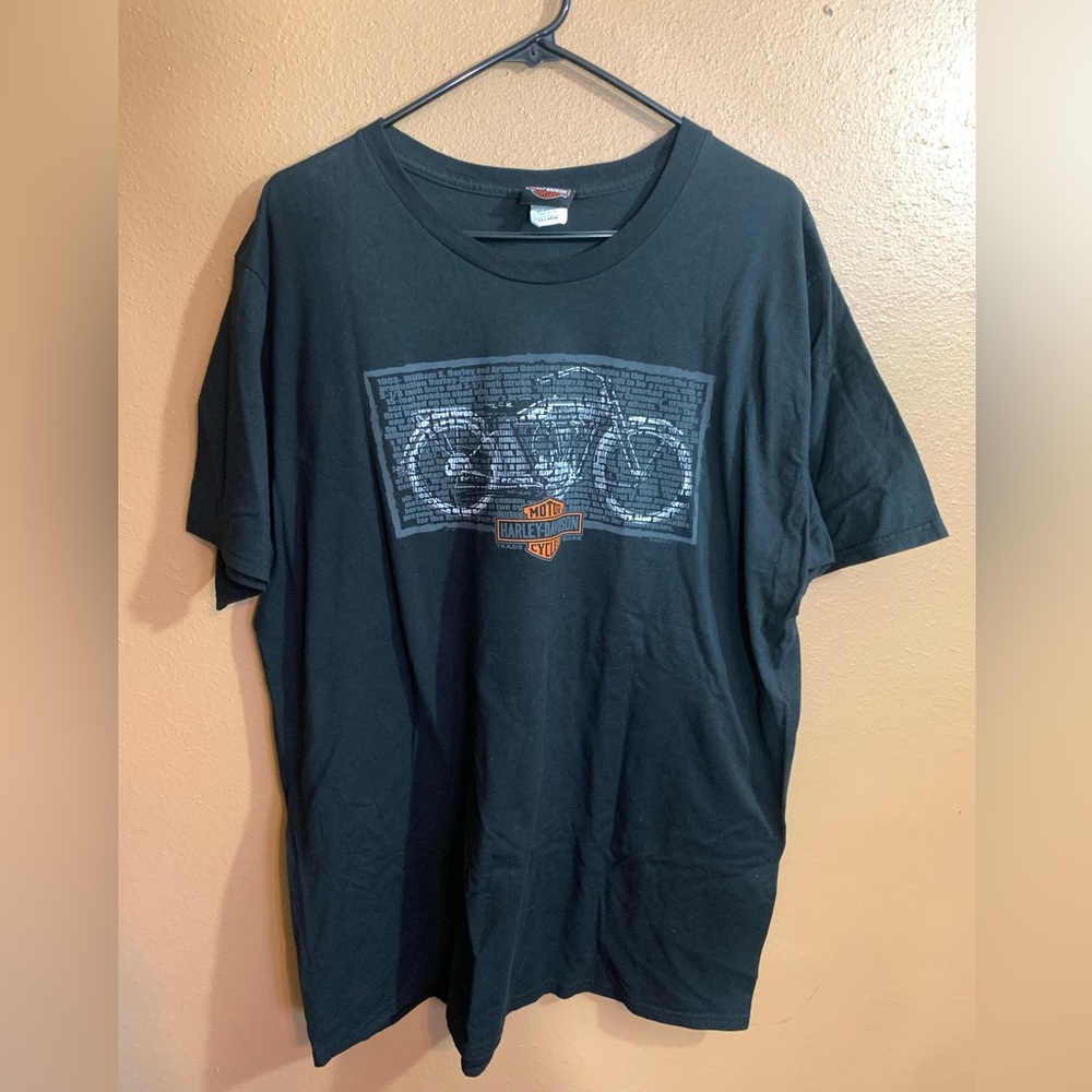 Harley Davidson Motorcycles Cannon Ball Terre Haute Indiana T-Shirt 2XL
